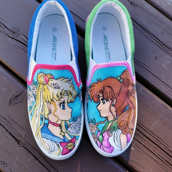 Sailor Moon slip on hand draw - Picture 5 of 10